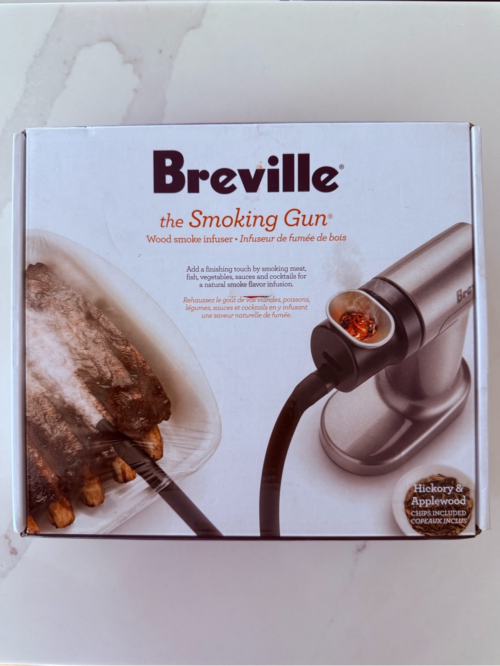 Breville Smoking Gun Wood Smoke Infuser — Silver & Black